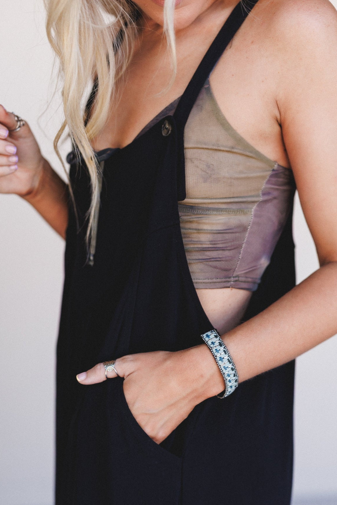 Velvet Halo Bracelet - Black