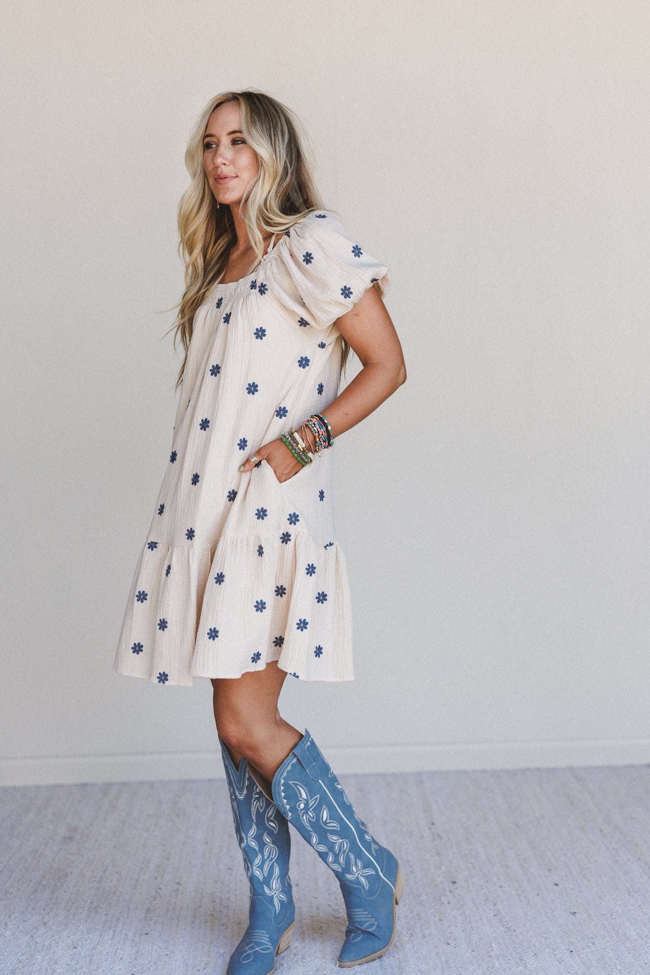 Savanna Spots Maxi Dress - Natural