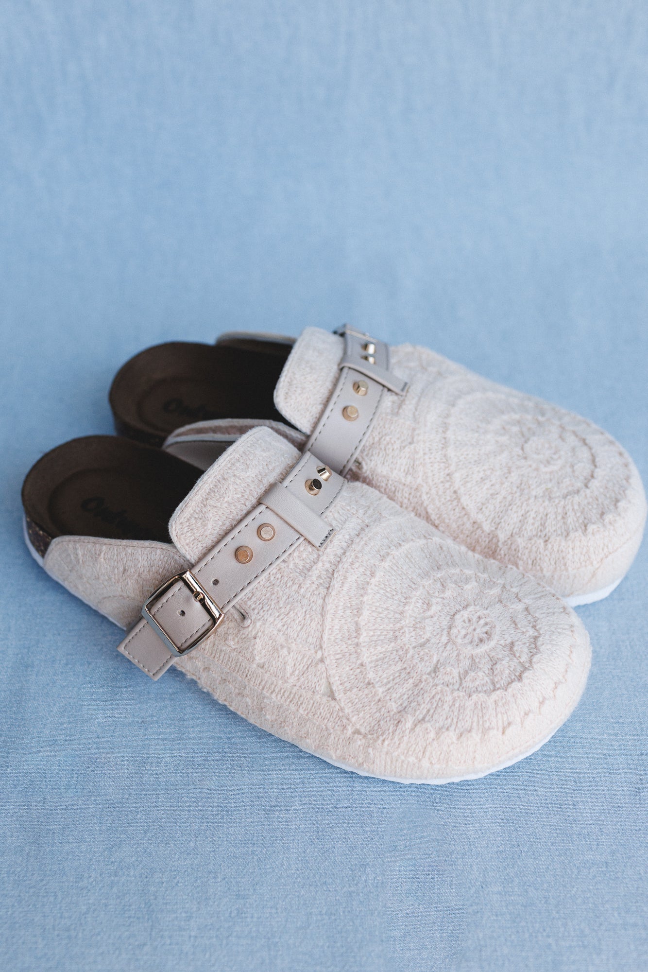Stepping Easy Crochet Mules - Cream