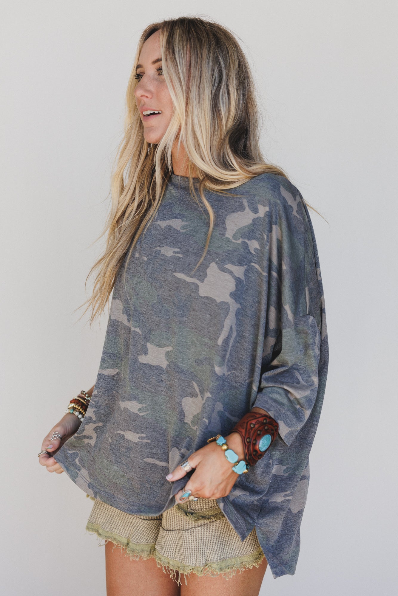 The Nest Country Girl Camo Top - Olive