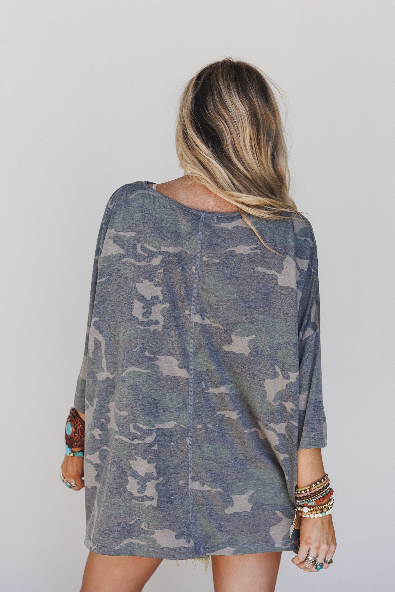 The Nest Country Girl Camo Top - Olive