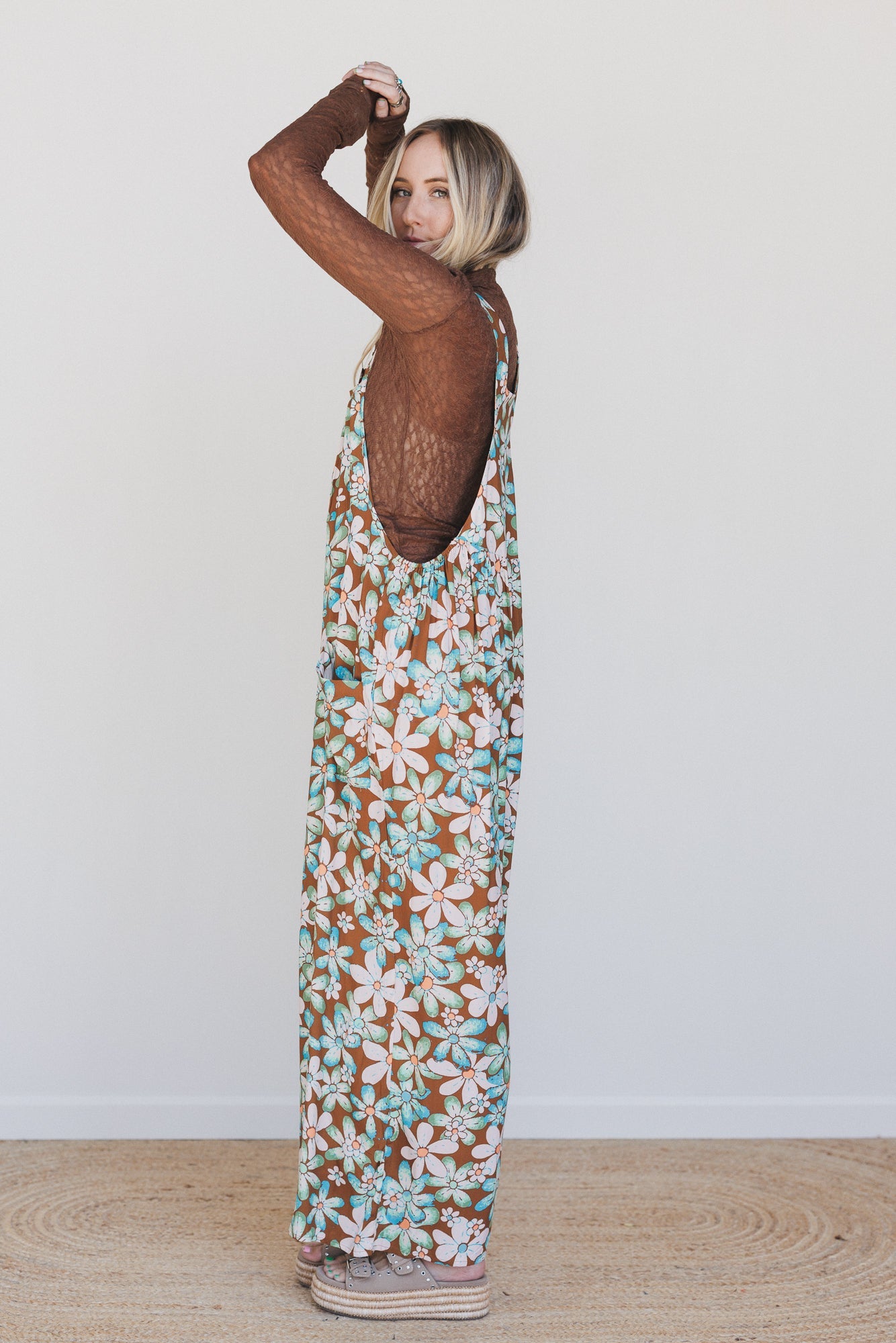 Electric Daisy Overalls - Mocha