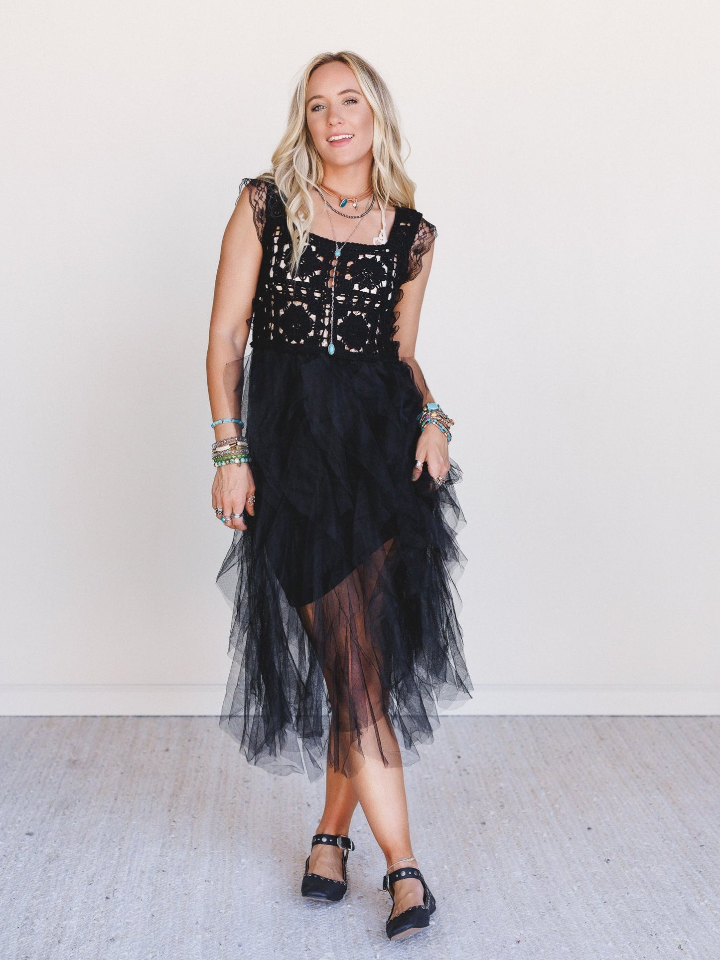 Desert Disco Dress - Black