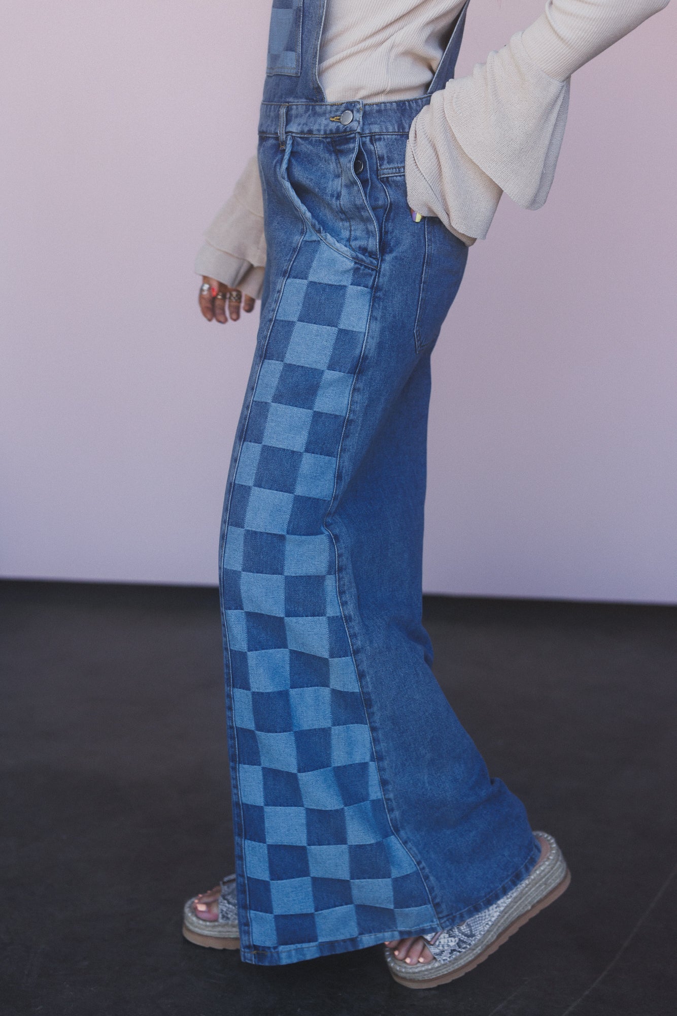 Darling Dream Wide leg Jumpsuit - Light Denim