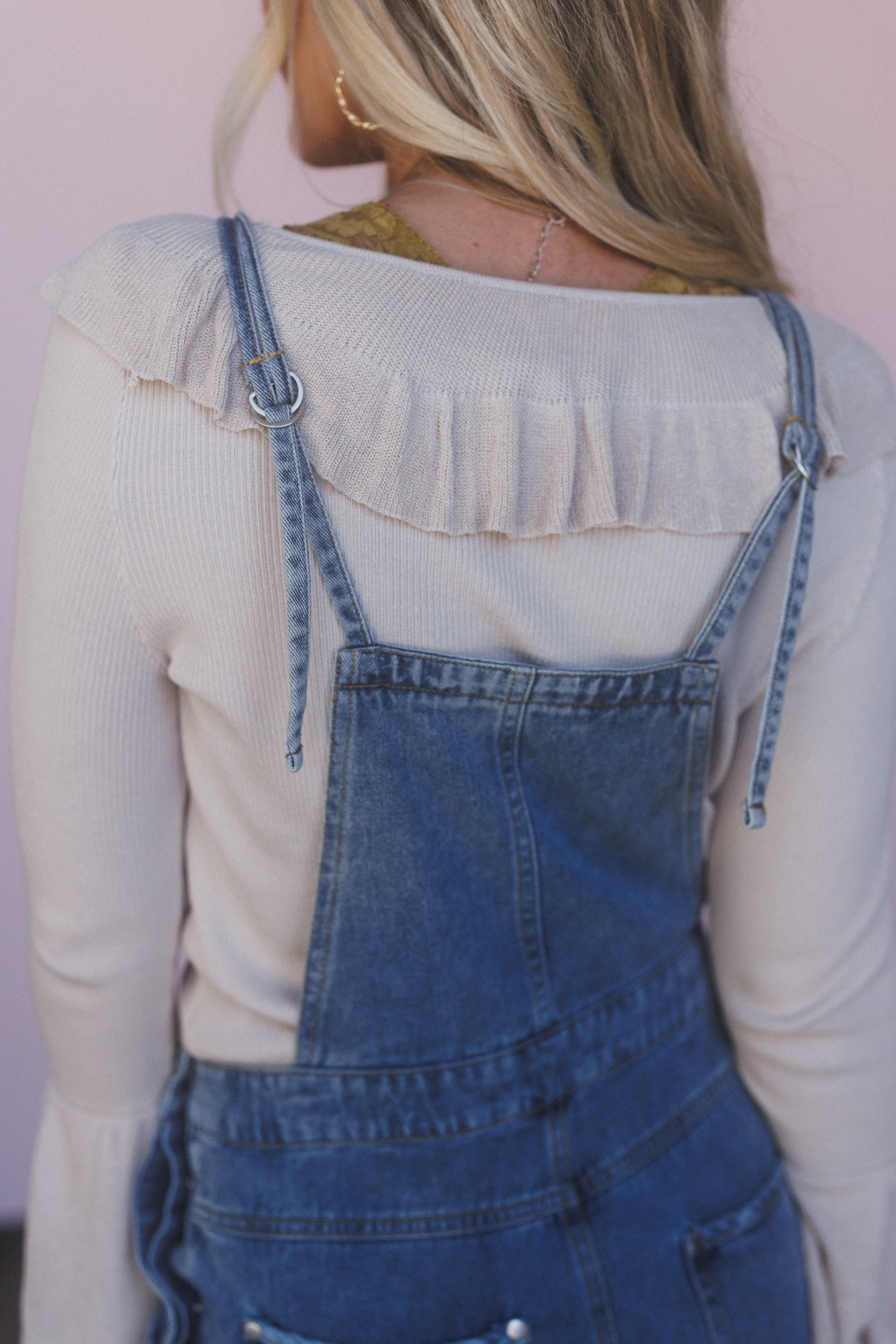 Darling Dream Wide leg Jumpsuit - Light Denim