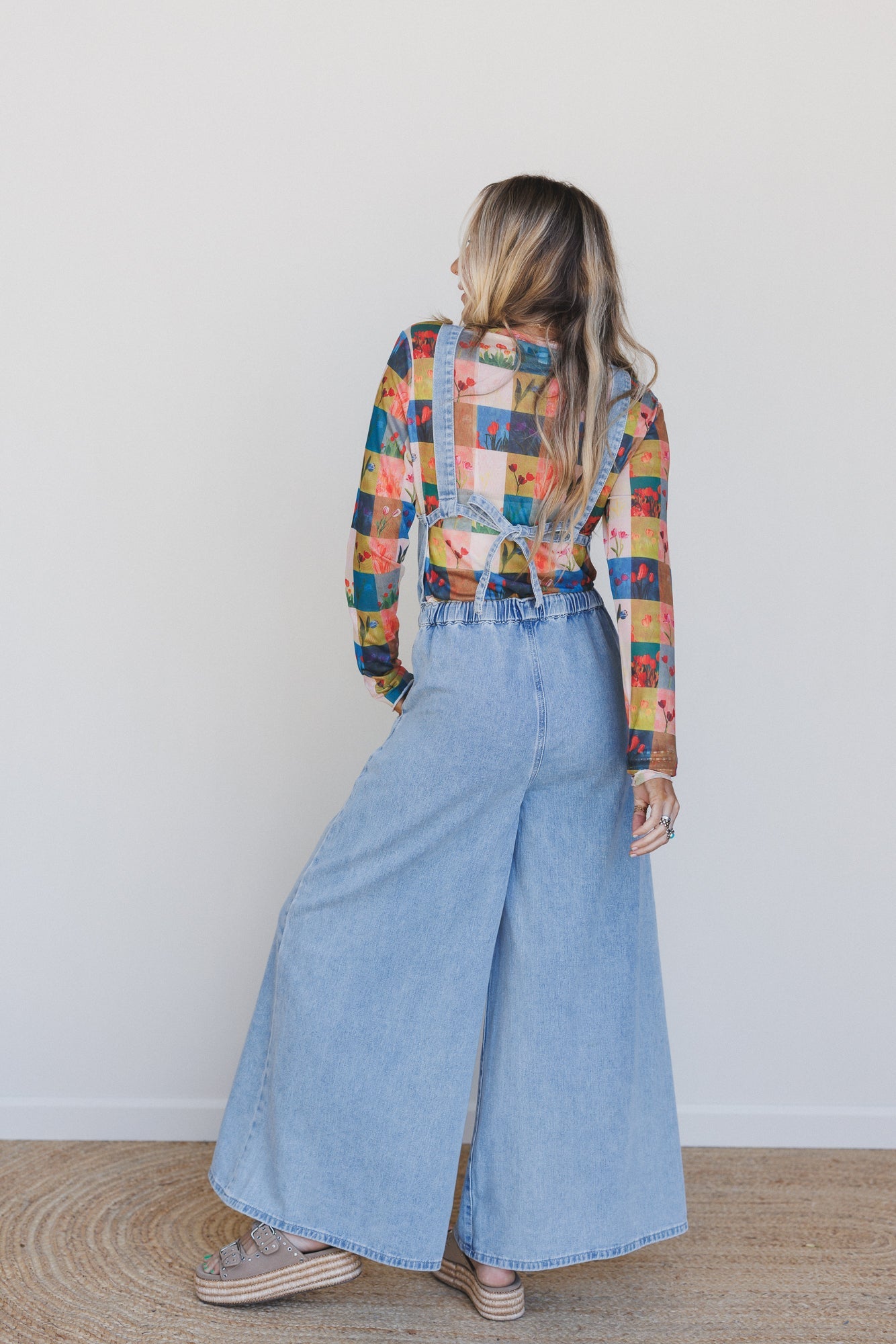 Adventure Mode Drawstring Overalls - Denim