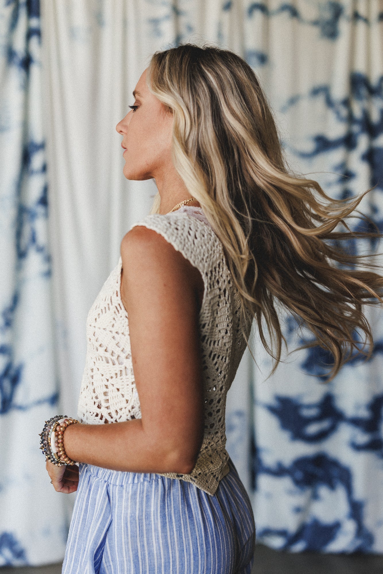 Nova Crochet Top - Cream