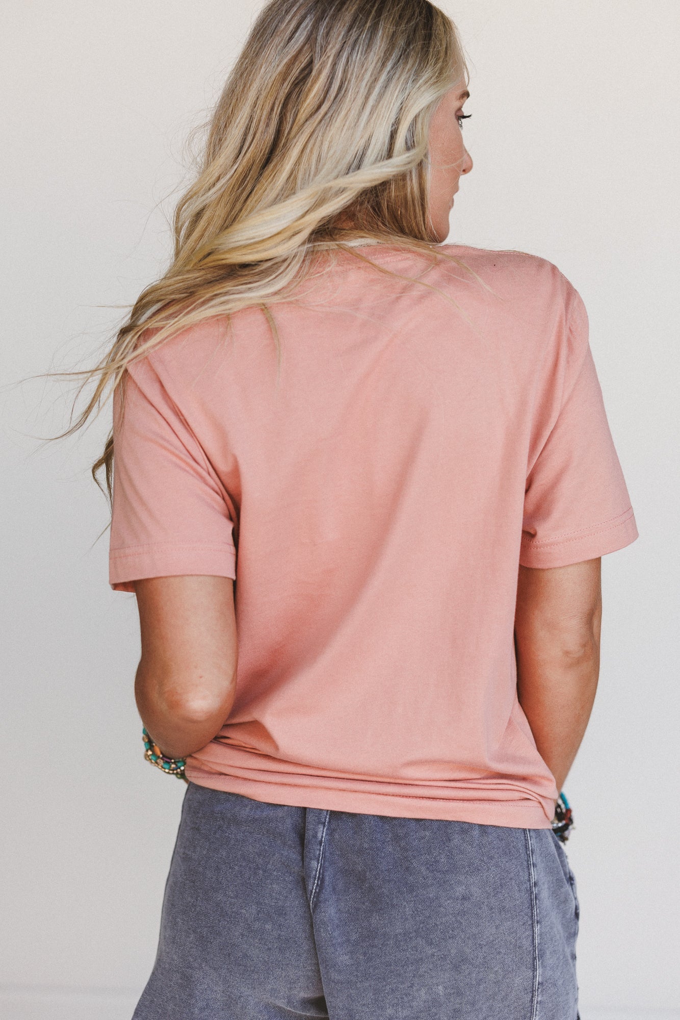 The Nest Peace and Love Graphic Tee - Terracotta