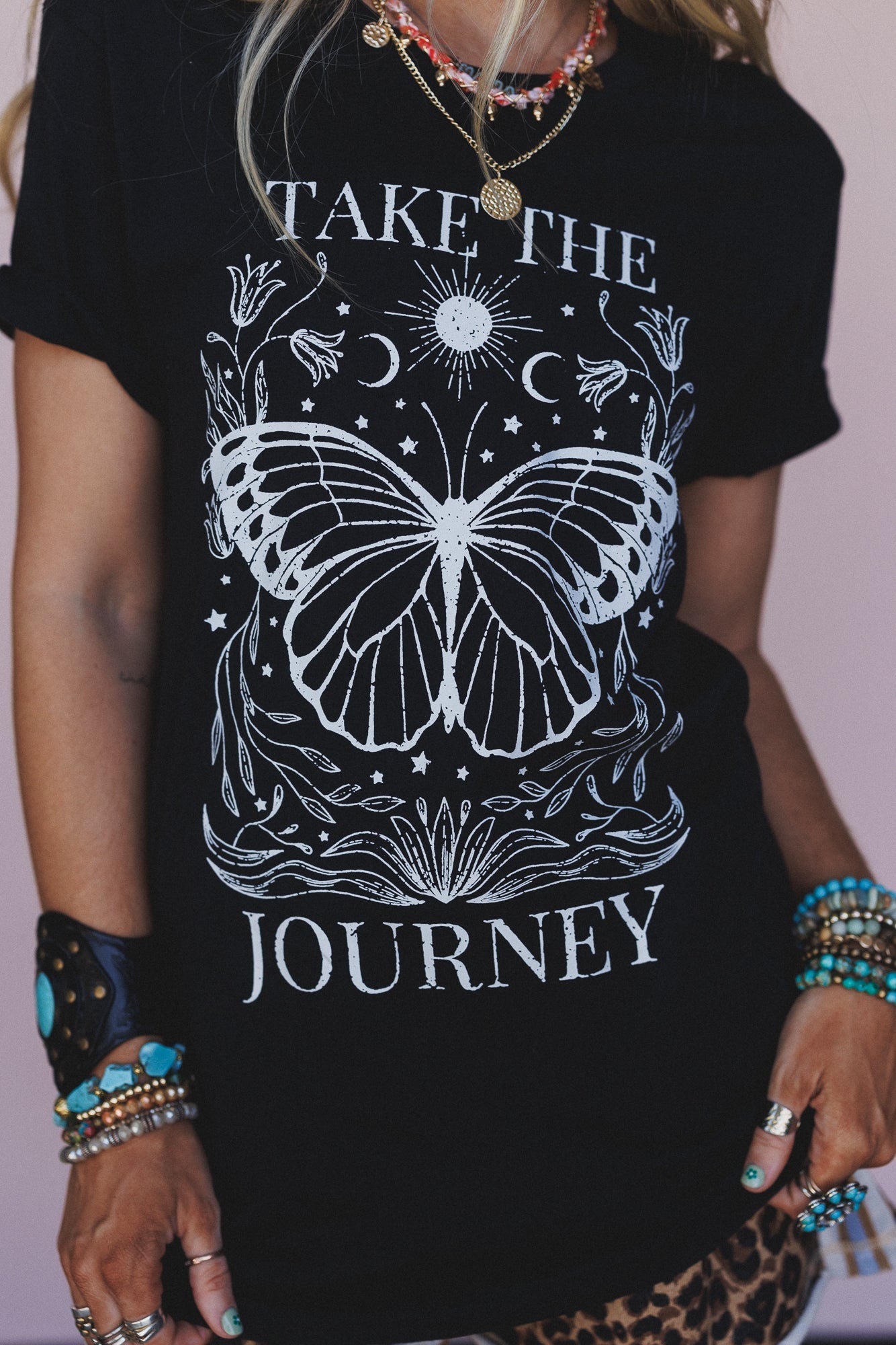 The Nest Take The Journey Tee - Vintage Black