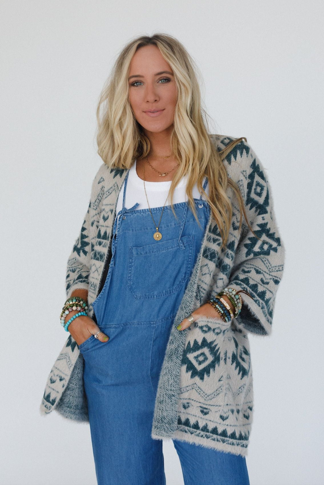 Wild Mesa Cardigan - Teal