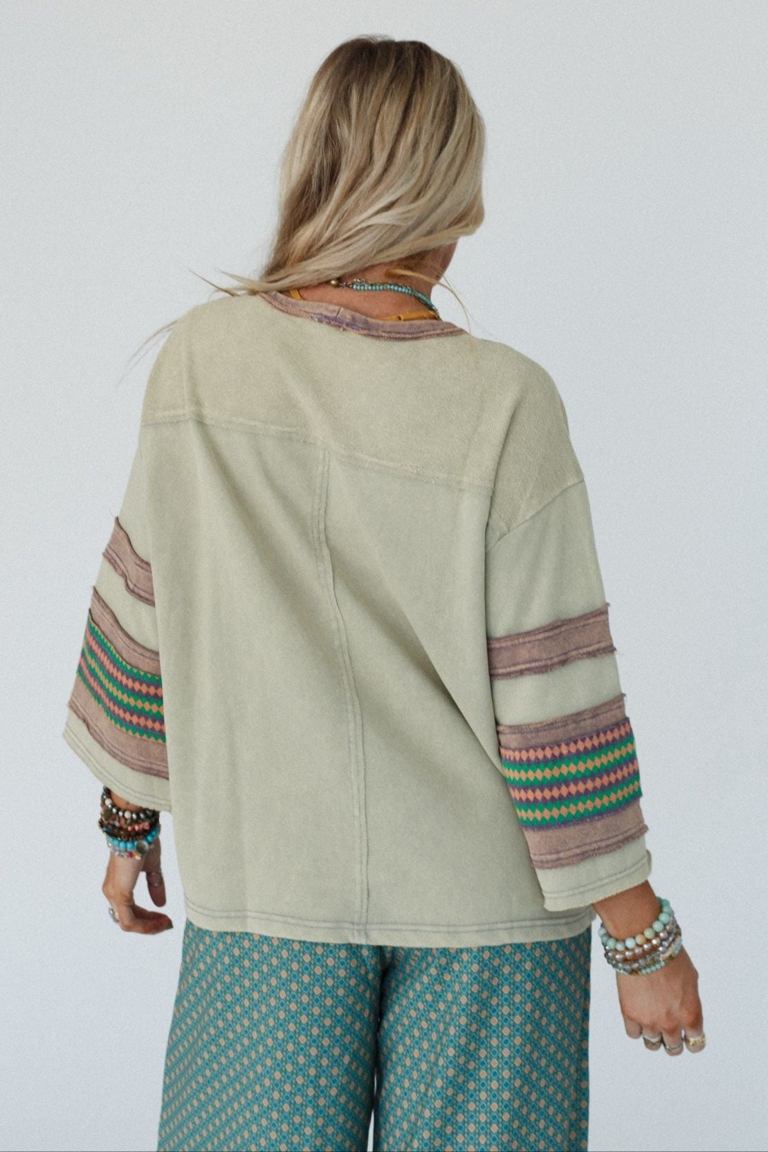 Starbeam Pullover Top - Sage