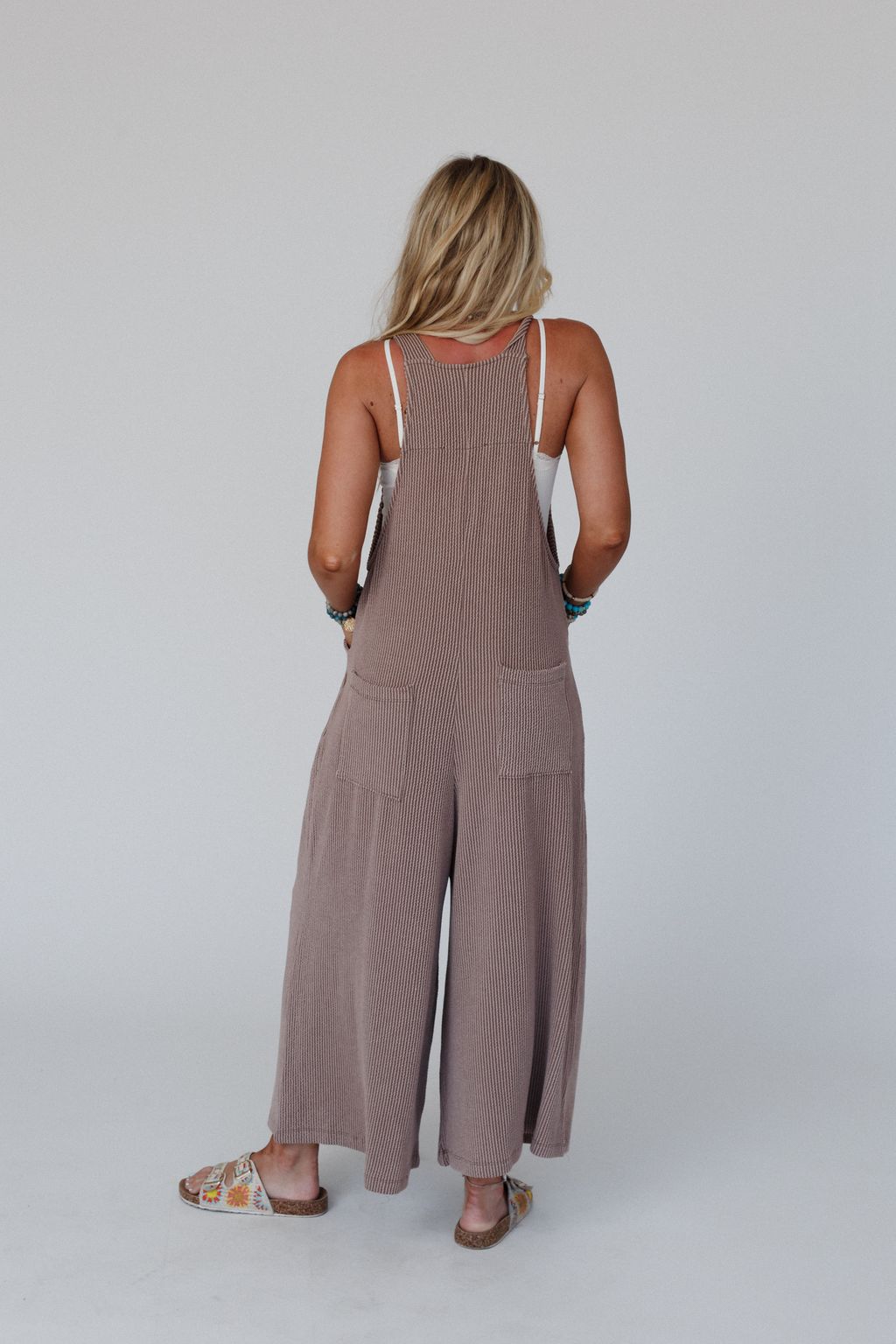 The Nest Urban Light Textured Jumpsuit - Acorn