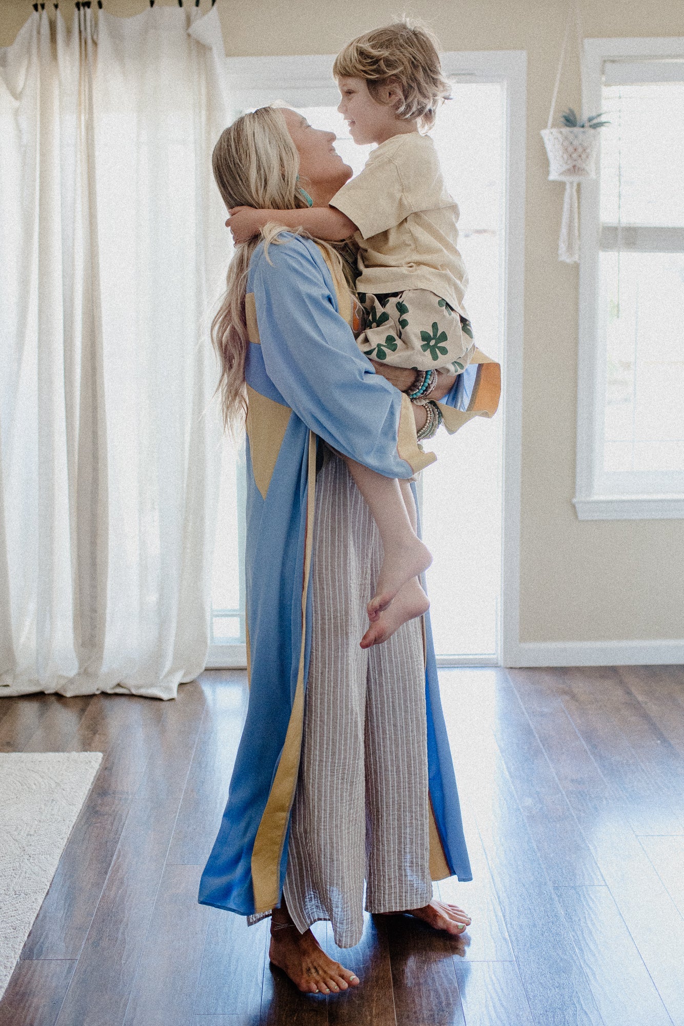 Boho Sunrise Duster - Blue