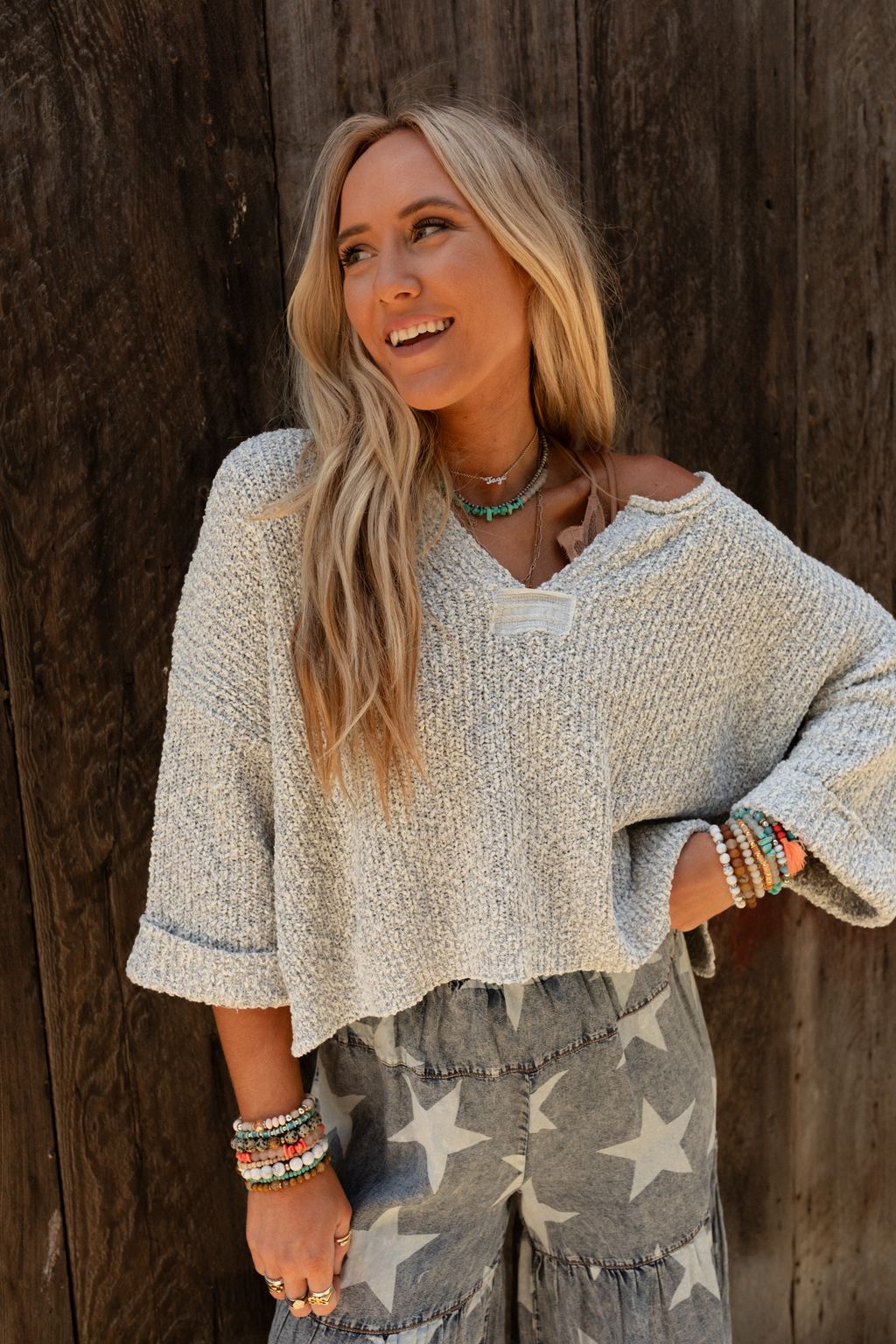Nia Top - Heather Gray