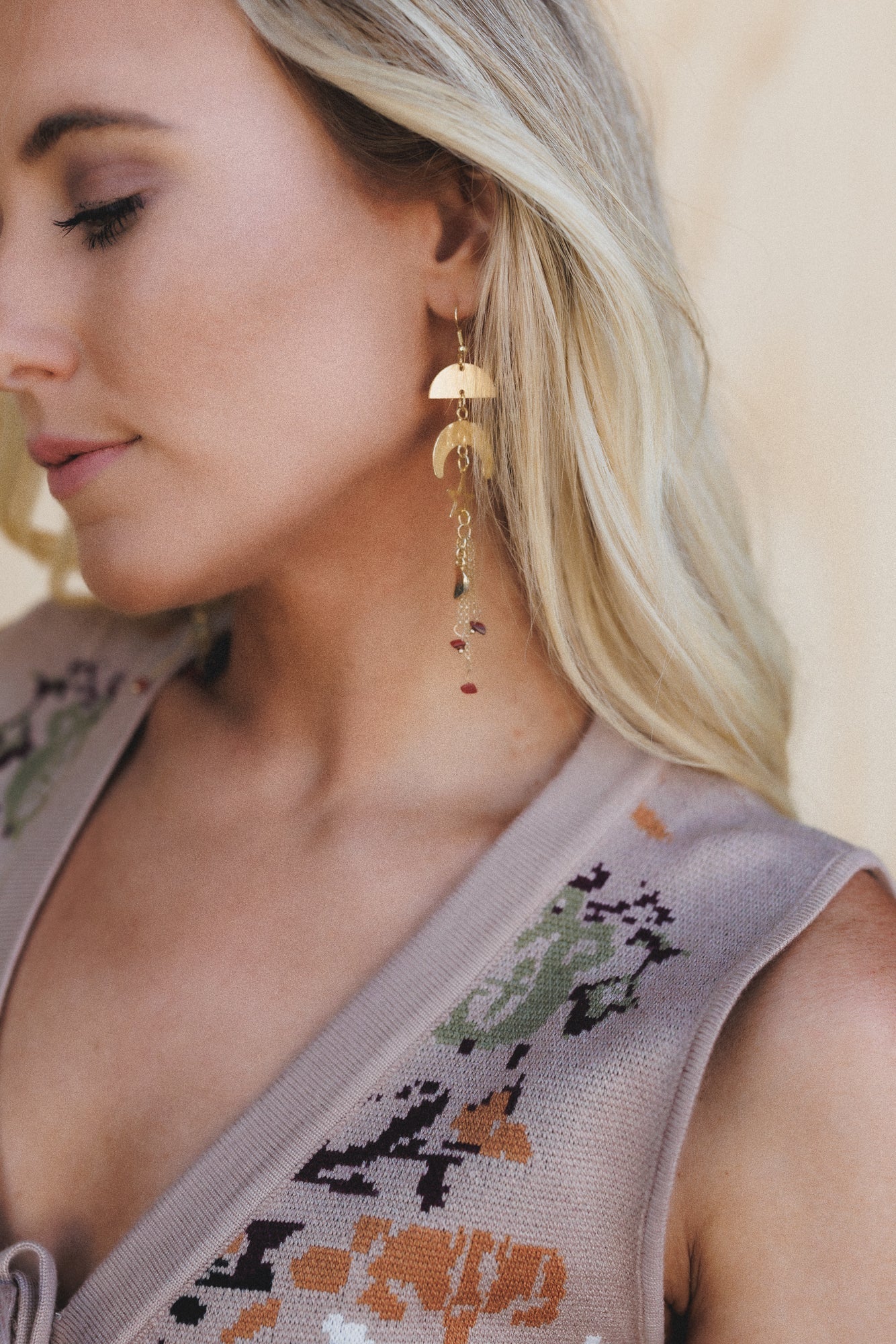 Sky Charmer Earrings - Gold