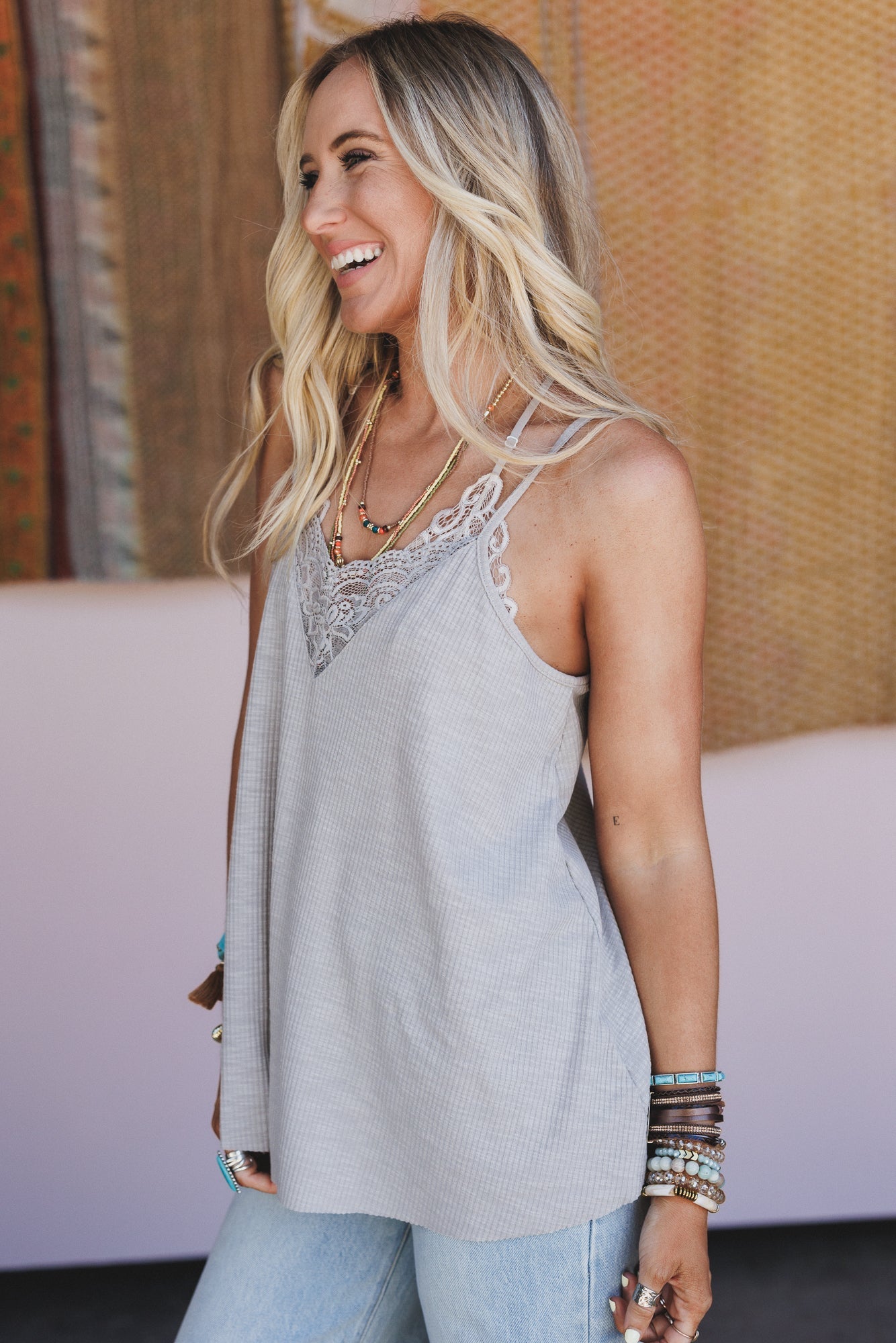 Forever Set Tank Top - Gray