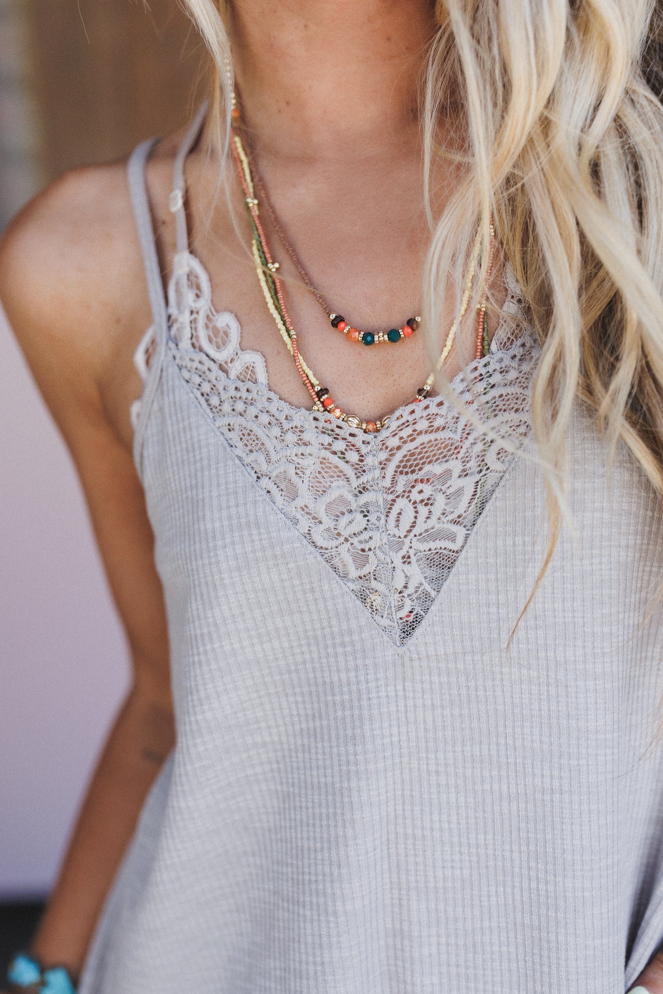 Forever Set Tank Top - Gray