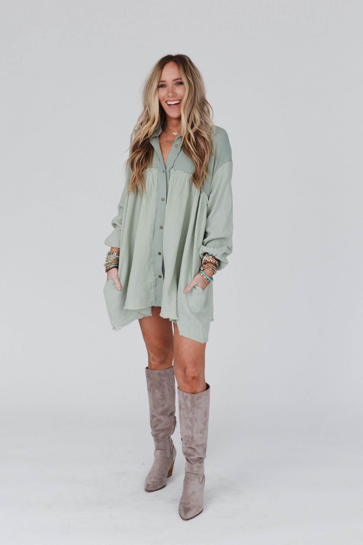 Sunday Kind Of Love Dress - Sage