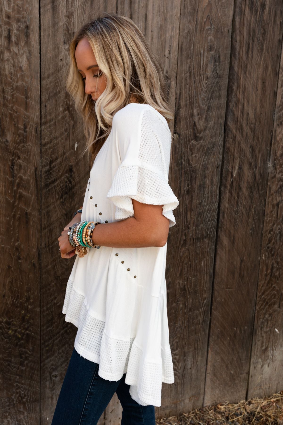 More Than Meets The Eye Tunic Top - Ivory
