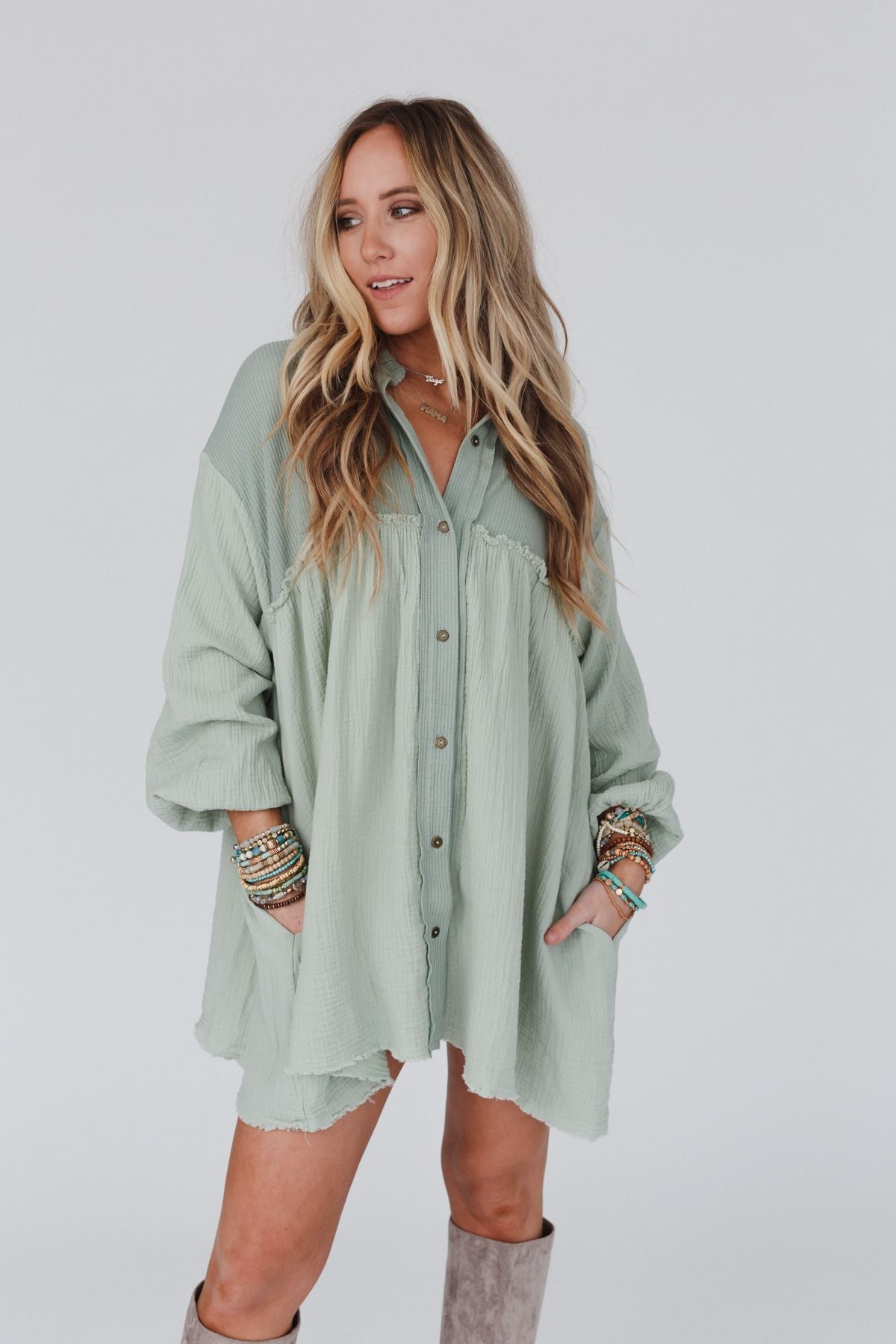 Sunday Kind Of Love Dress - Sage