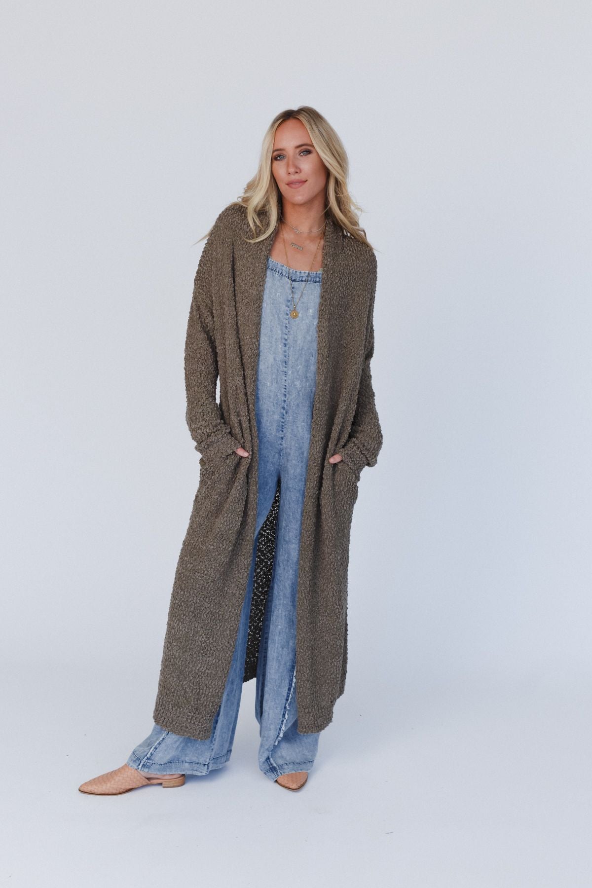 Wednesday Duster Cardigan - Olive