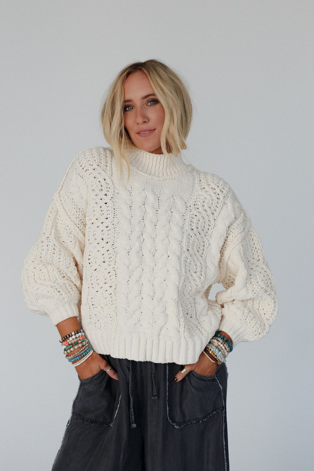 Orchard Charm Sweater - Cream