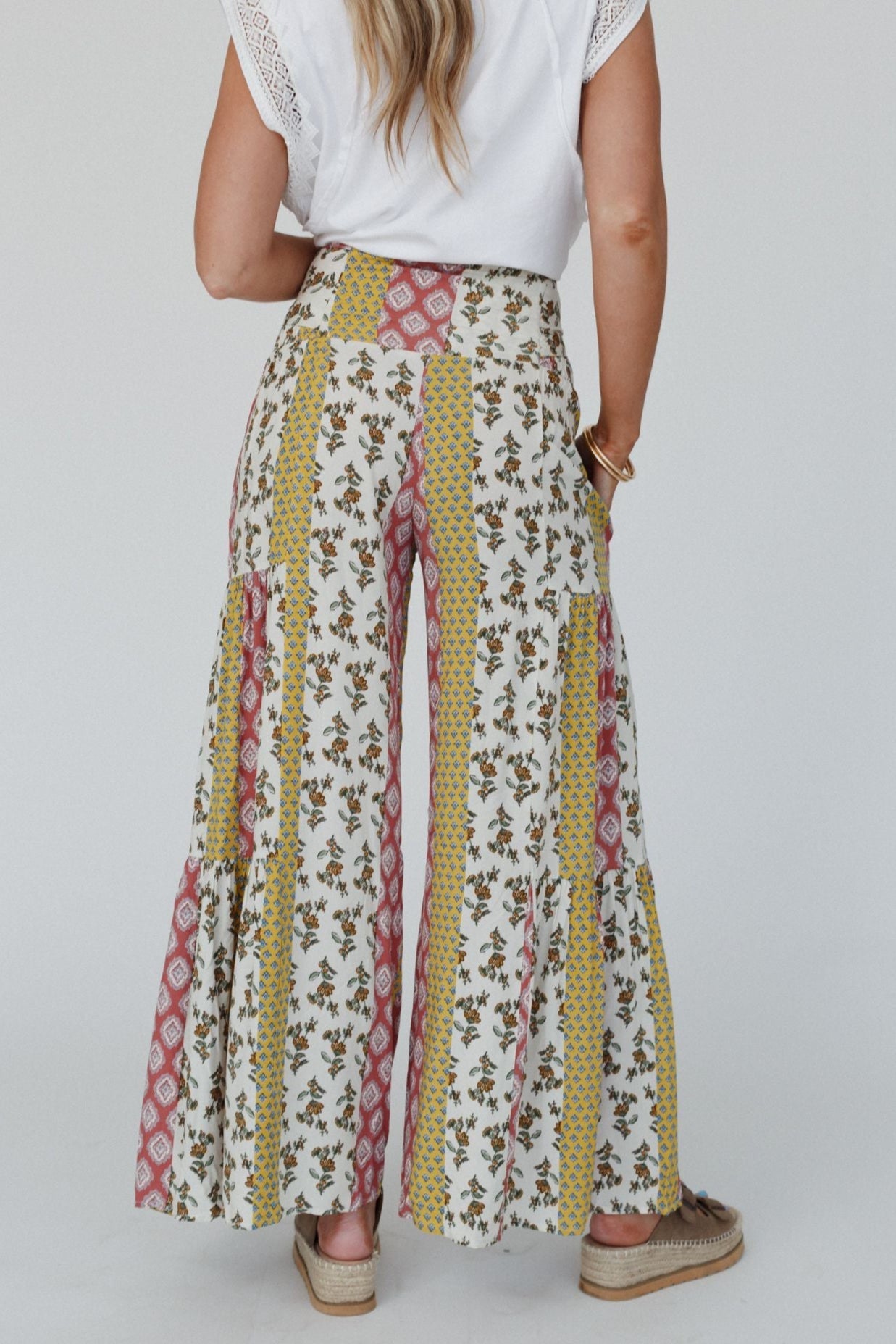 The Nest Secret Admirer Printed Pants - Patchwork Multi