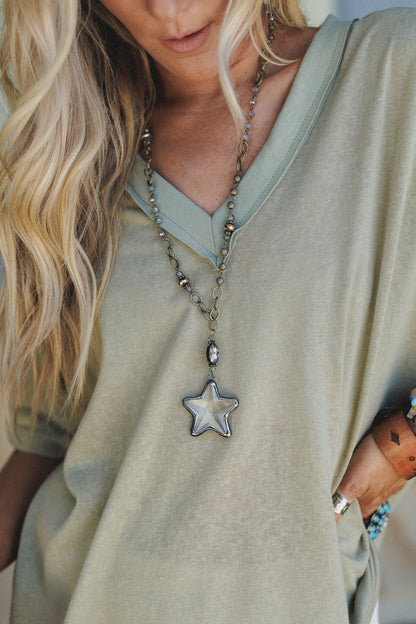 Wishing Star Necklace - Neutral