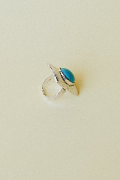 Cici Adjustable Turquoise Ring - Turquoise