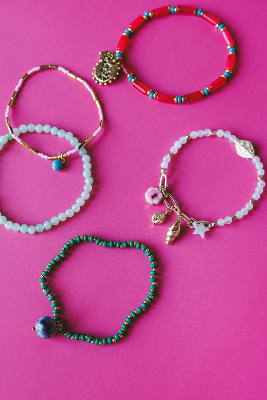 Earth Charm Bracelet Set - Multi