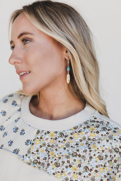 Wild Plume Earrings - Turquoise