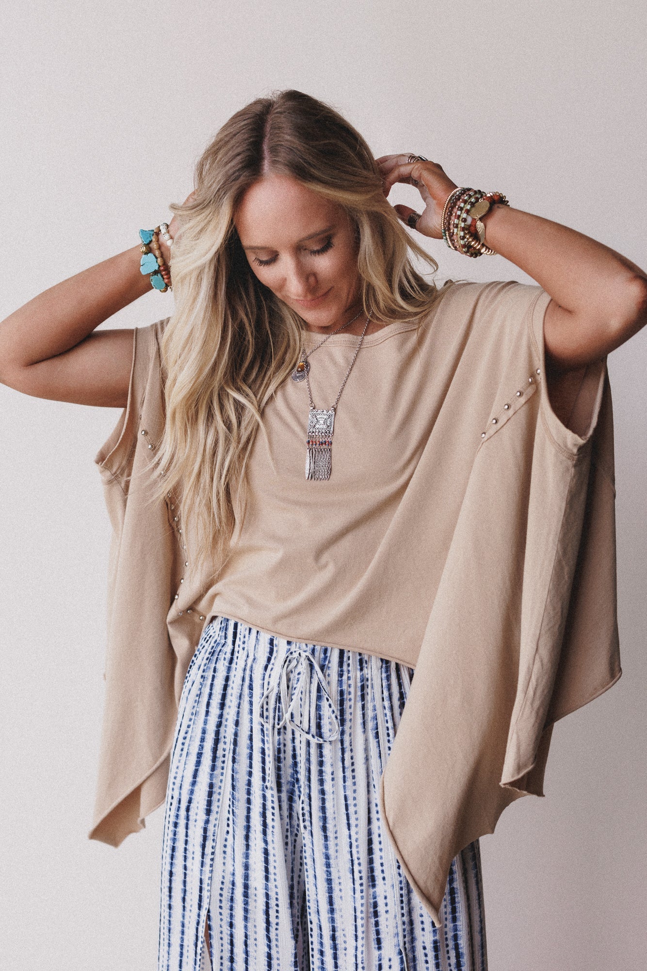 Evermore Dolman Top - Taupe