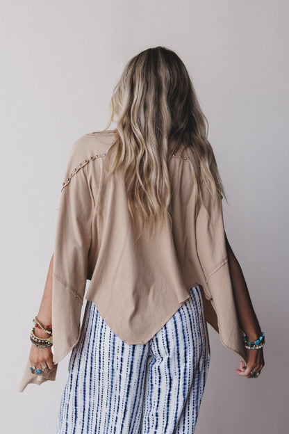 Evermore Dolman Top - Taupe
