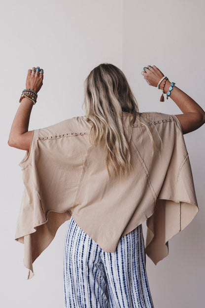 Evermore Dolman Top - Taupe