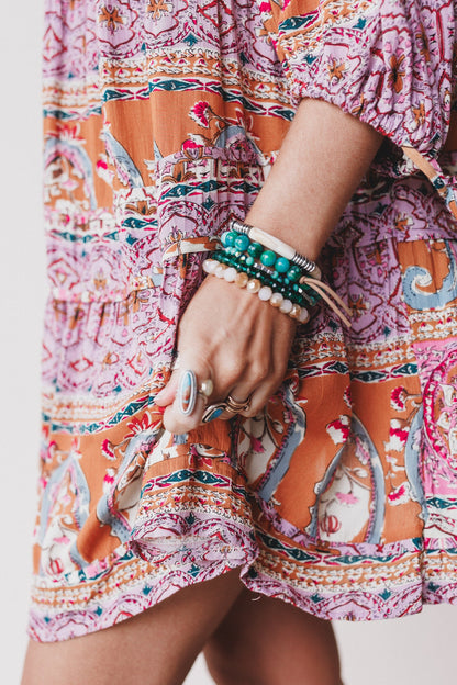 Romilly Bracelet Set - Teal Multi