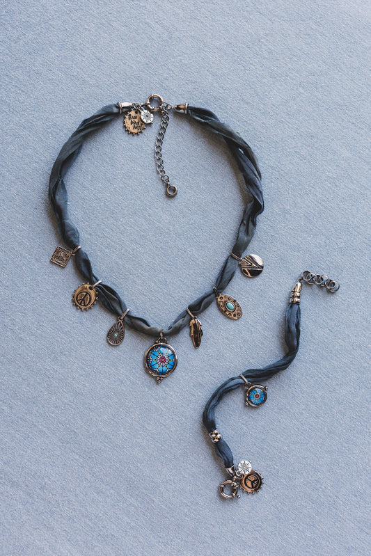 Charm Voyage 2 Piece Jewelry Bundle - Blue