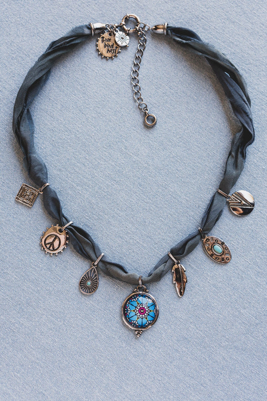 Charm Voyage Necklace - Blue