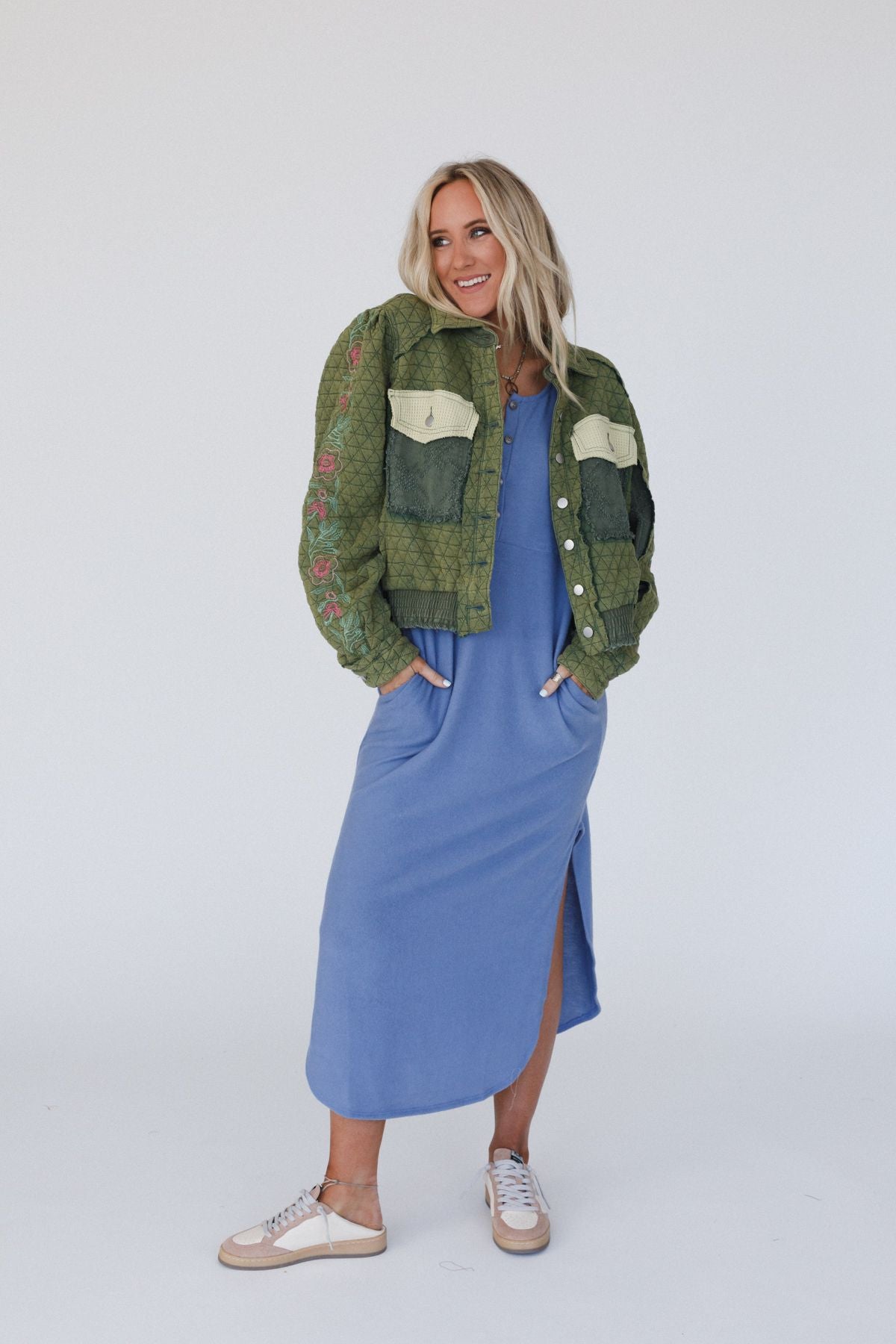On The Vine Quilted Jacket - Green
