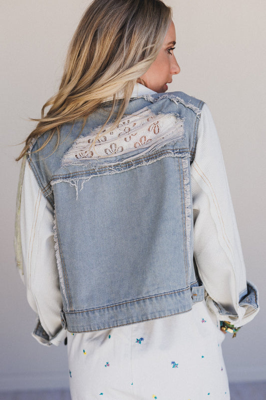 Pure Vibe Denim Jacket - Denim Multi