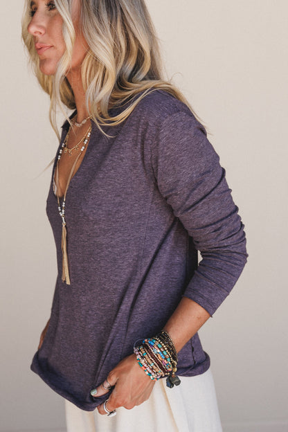 The Nest Love Bound Top - Charcoal