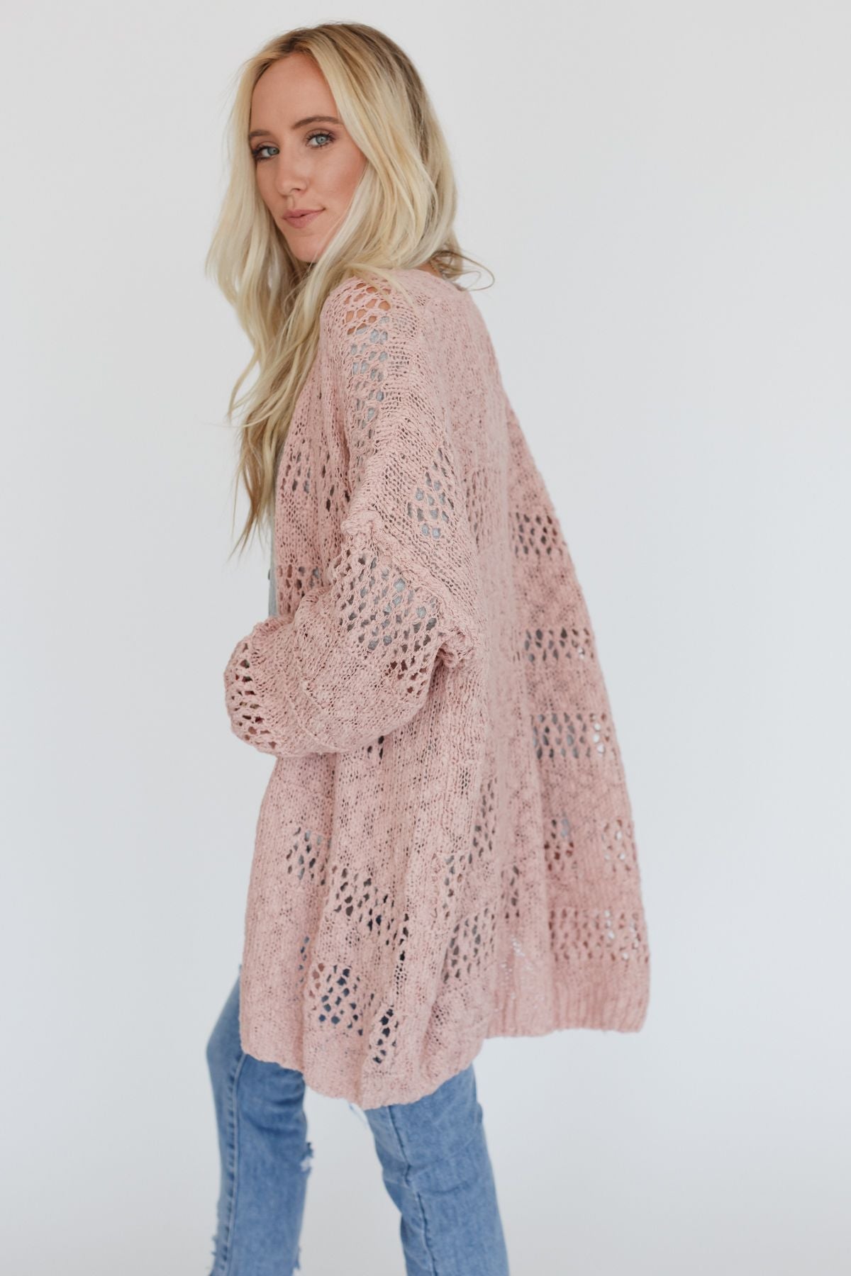 Cara Oversized Cardigan - Pink