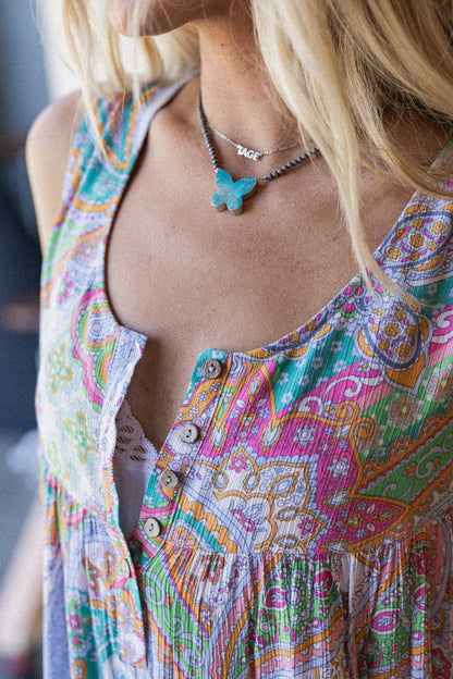Leona Paisley Print Jumpsuit - Lime