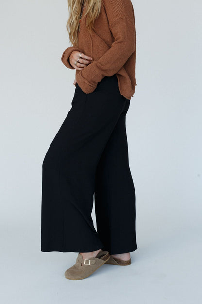 World Traveler Wide Leg Pant - Black