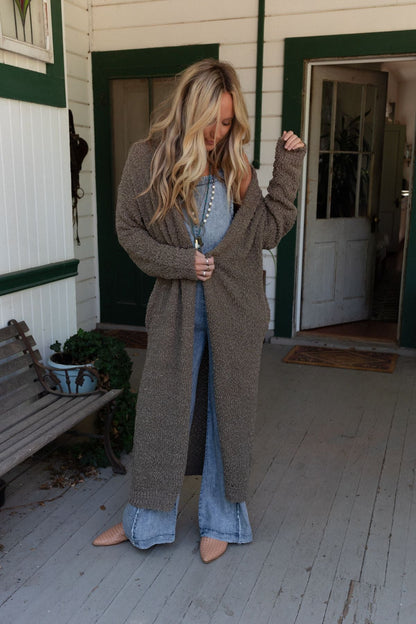 Wednesday Duster Cardigan - Olive