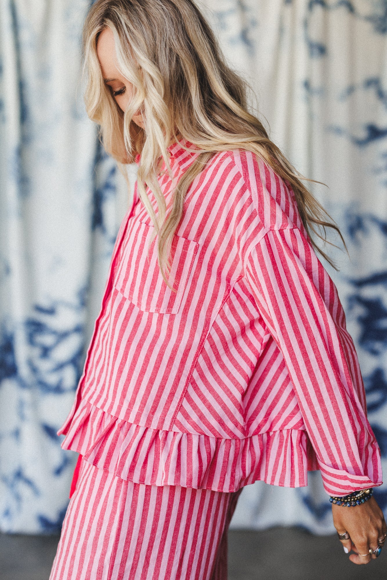 Dreamy Nights Striped Set - Red