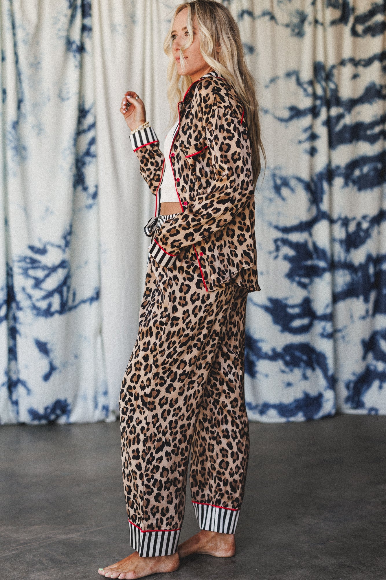 Night Safari Leopard Print Set - Camel