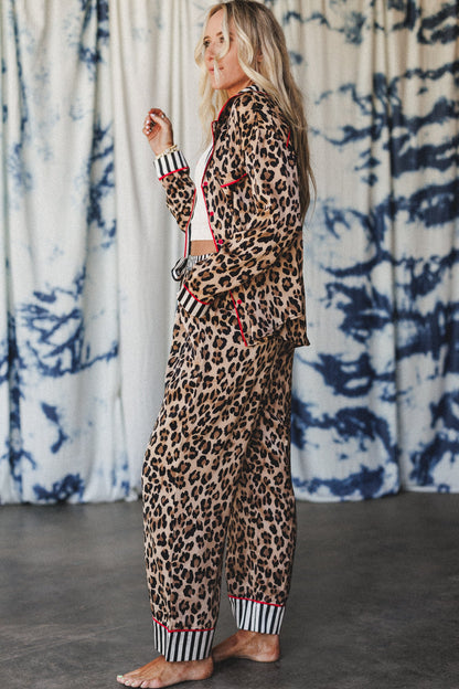 Night Safari Leopard Print Set - Camel