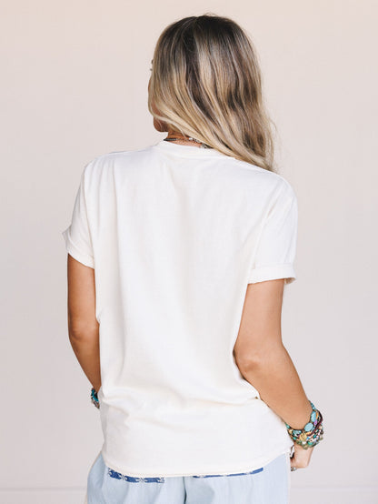 The Nest Lucky You Graphic Tee - Ivory