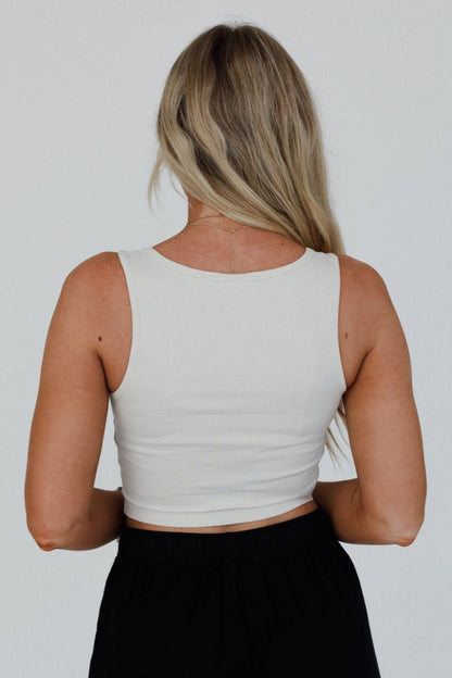 Cotton Skies Cami Top - Bone