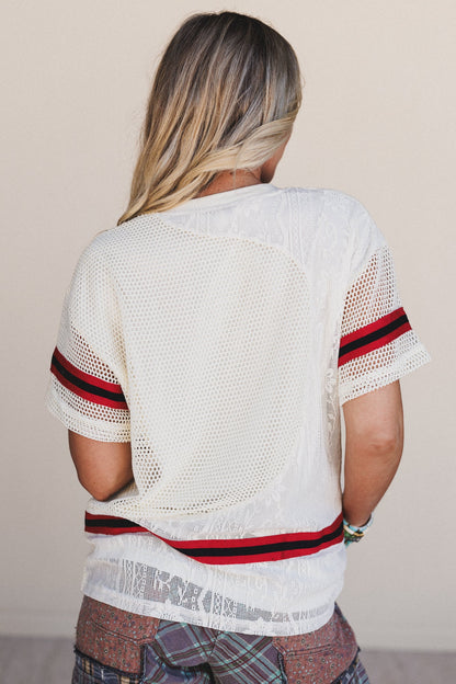 Varsity Bound Top - Ivory